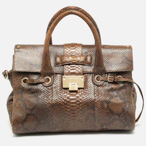 Rosalie Glitter Python Satchel - Jimmy Choo - Modalova