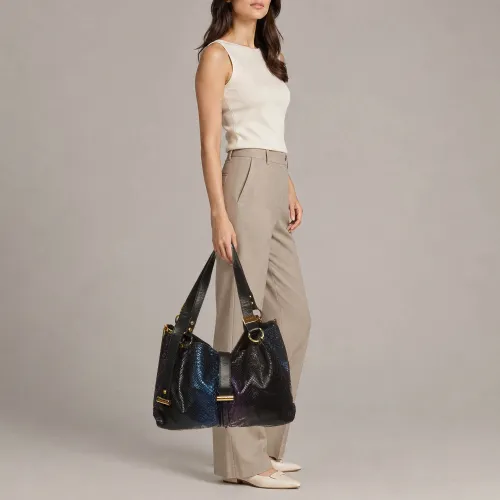 Ayse Iridescent Python Shoulder Bag - Jimmy Choo - Modalova
