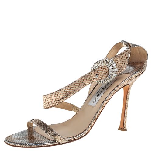 Snakeskin Open Toe Sandals Size 39.5 - Jimmy Choo - Modalova