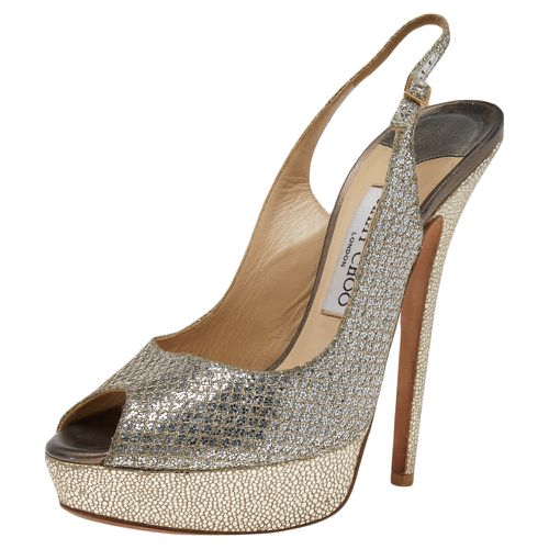 Glitter Slingback Sandals Size 38 - Jimmy Choo - Modalova