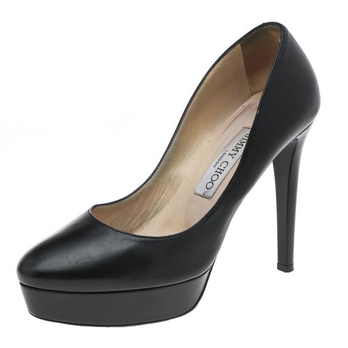 Jimmy Choo Black Leather Alex Platform Pumps Size 37 - Jimmy Choo - Modalova