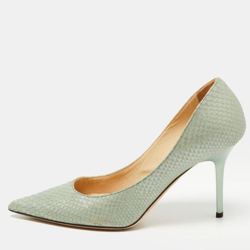 Jimmy Choo Green Python Embossed Leather Romy Pumps Size 35.5 - Jimmy Choo - Modalova