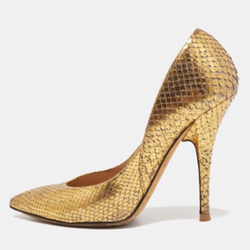 Jimmy Choo Gold Python Pumps Size 36.5 - Jimmy Choo - Modalova