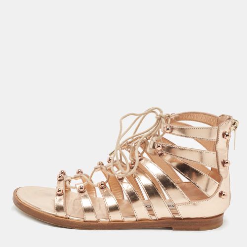 Jimmy Choo Rose Gold Leather Gigi Sandals Size 36.5 - Jimmy Choo - Modalova