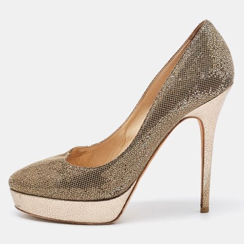 Glitter Fabric Platform Pumps Size 39.5 - Jimmy Choo - Modalova