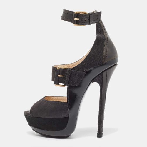 Nubuck Leather Ankle Strap Sandals Size 36.5 - Jimmy Choo - Modalova