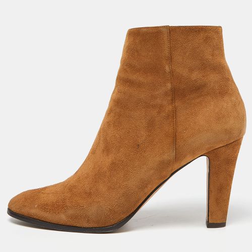 Jimmy Choo Tan Suede Ankle Length Booties Size 40.5 - Jimmy Choo - Modalova