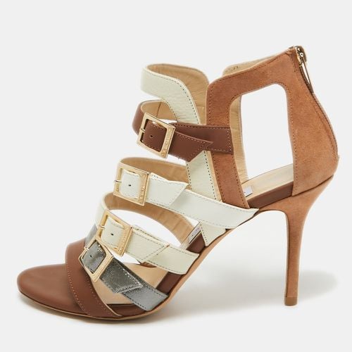 Jimmy Choo Multicolor Leather Bubble Buckle Strappy Open Toe Sandals Size 38.5 - Jimmy Choo - Modalova