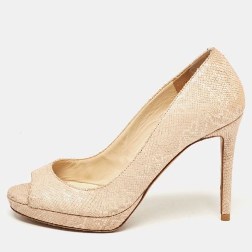 Jimmy Choo Beige Snakeskin Embossed Pumps Size 35 - Jimmy Choo - Modalova