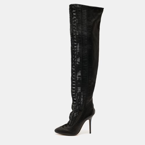 Jimmy Choo Black Leather Knee Length Boots Size 40 - Jimmy Choo - Modalova