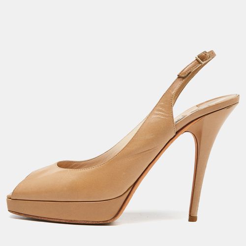 Jimmy Choo Beige Leather Platform Pumps Size 39 - Jimmy Choo - Modalova