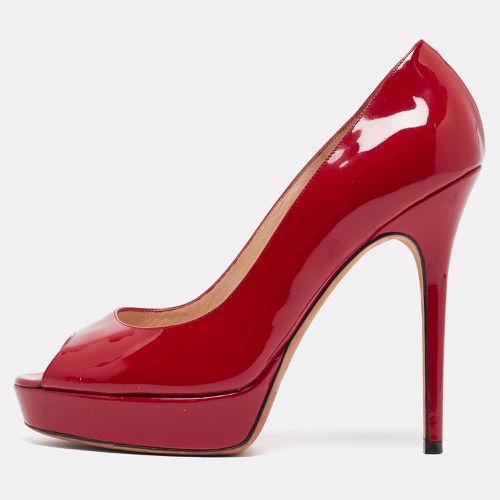 Jimmy Choo Red Patent Leather Luna Pumps Size 38.5 - Jimmy Choo - Modalova