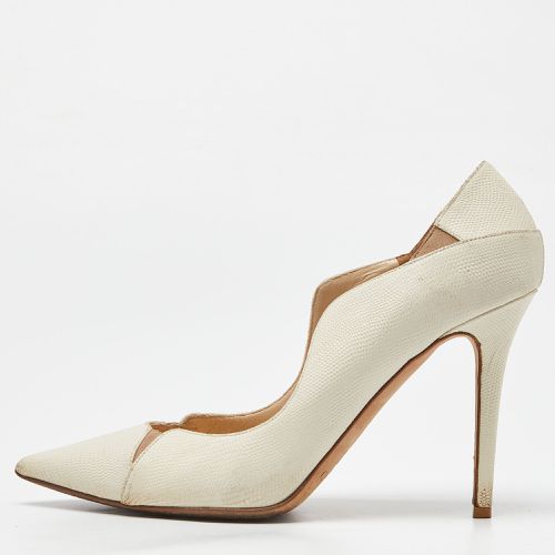 Jimmy Choo Cream Texture Leather Tamika Pumps Size 39 - Jimmy Choo - Modalova