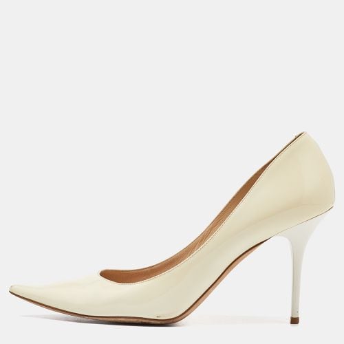 Jimmy Choo White Patent Leather Romy Pointed Toe Pumps Size 41 - Jimmy Choo - Modalova