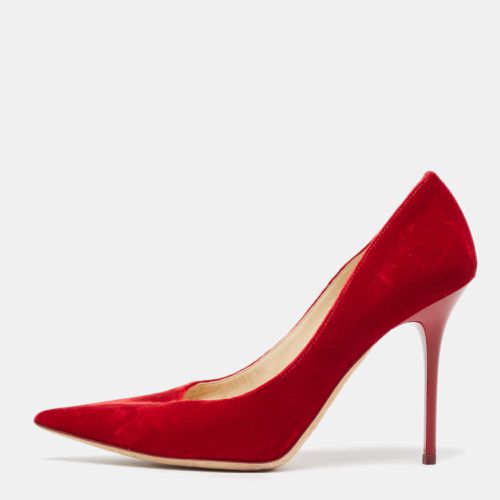 Jimmy Choo Red Velvet Abel Pointed Toe Pumps Size 36 - Jimmy Choo - Modalova