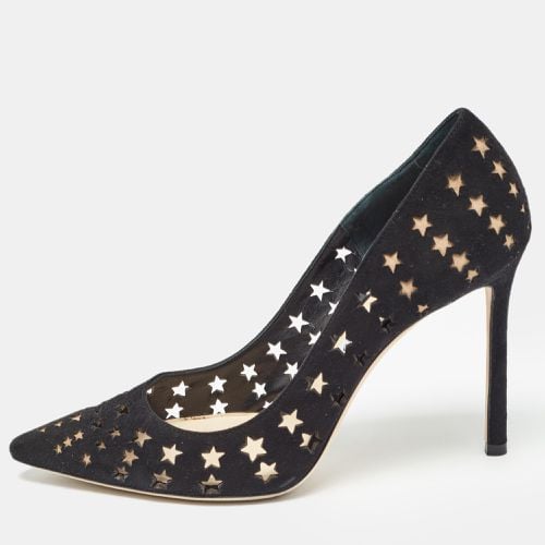 Jimmy Choo Black Suede Star Laser Cut Romy Pumps Size 38.5 - Jimmy Choo - Modalova