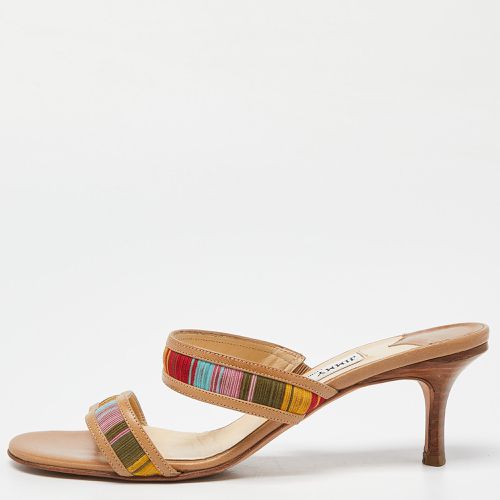 Suede and Leather Slide Sandals Size 37 - Jimmy Choo - Modalova