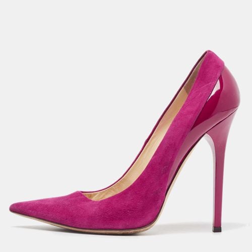 Jimmy Choo Purple Suede and Patent Leather Kayomi Pumps Size 39.5 - Jimmy Choo - Modalova