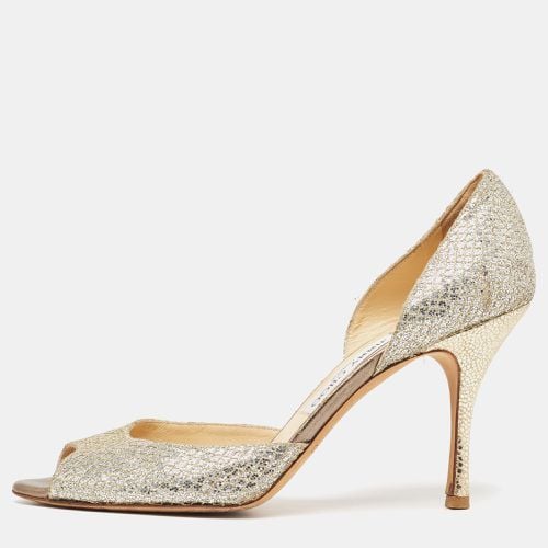 Jimmy Choo Silver Glitter Logan Pumps Size 40 - Jimmy Choo - Modalova