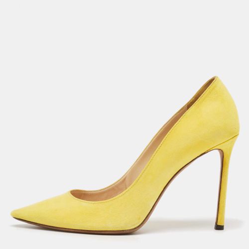 Jimmy Choo Yellow Suede Romy Pointed Toe Pumps Size 40 - Jimmy Choo - Modalova