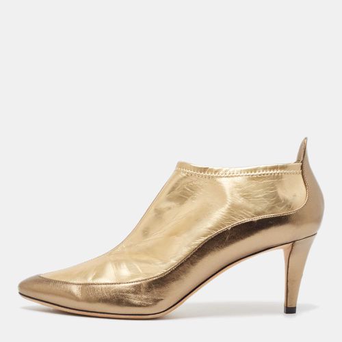 Jimmy Choo Gold Leather Dierdre Booties Size 41 - Jimmy Choo - Modalova