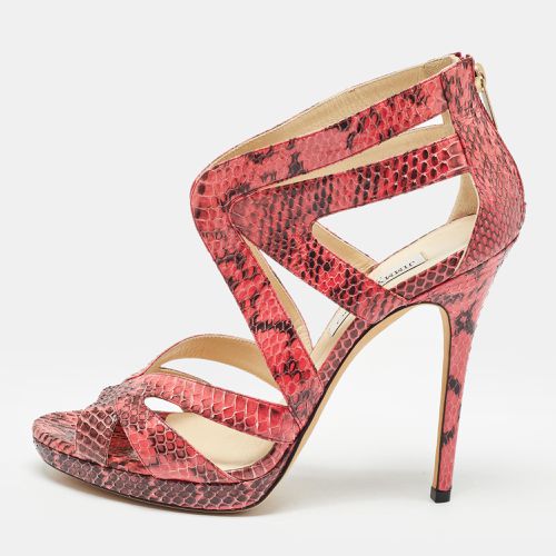 Jimmy Choo Multicolor Python Leather Sandals Size 41 - Jimmy Choo - Modalova