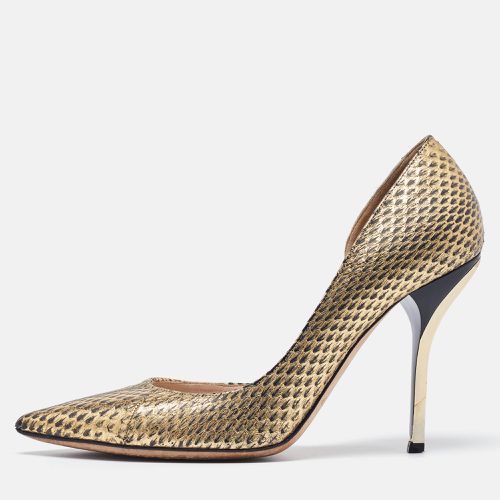 Jimmy Choo Gold Elaphe Willis Pumps Size 38 - Jimmy Choo - Modalova