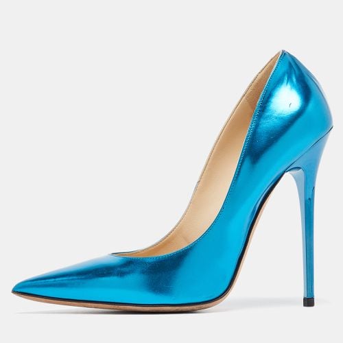 Jimmy Choo Blue Patent Romy Pointed Toe Pumps Size 38 - Jimmy Choo - Modalova