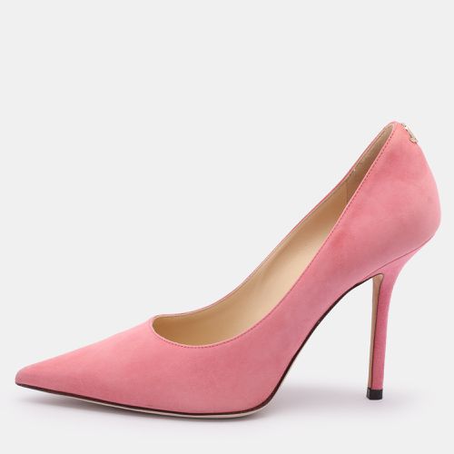 Jimmy Choo Pink Suede Love Pointed Toe Pumps Size 36.5 - Jimmy Choo - Modalova