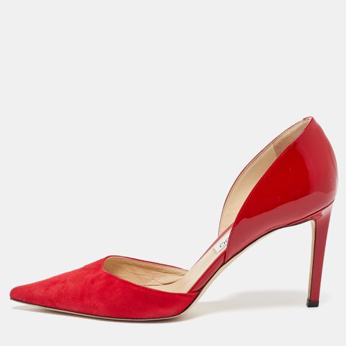 Jimmy Choo Red Suede and Patent Leather Darylin Pumps Size 41 - Jimmy Choo - Modalova