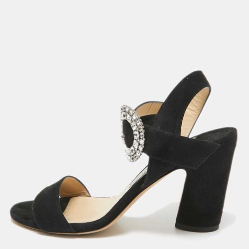 Jimmy Choo Black Suede Mischa Sandals Size 38 - Jimmy Choo - Modalova