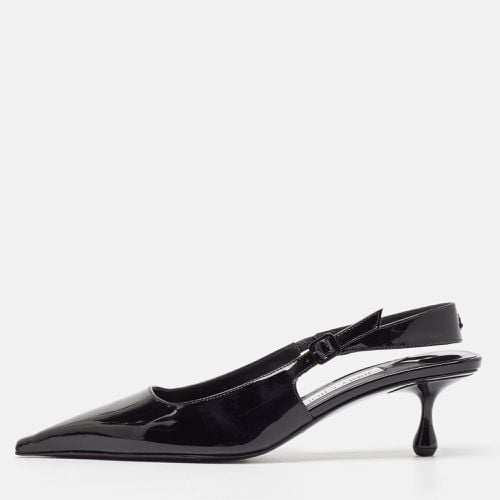 Jimmy Choo Black Patent Leather Slingback Pointed Toe Pumps Size 38 - Jimmy Choo - Modalova