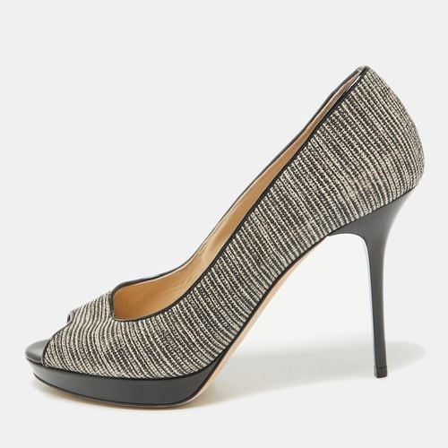 Jimmy Choo Two Tone Canvas Luna Pumps Size 38 - Jimmy Choo - Modalova