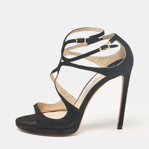 Jimmy Choo Black Suede Lance Platform Sandals Size 39 - Jimmy Choo - Modalova