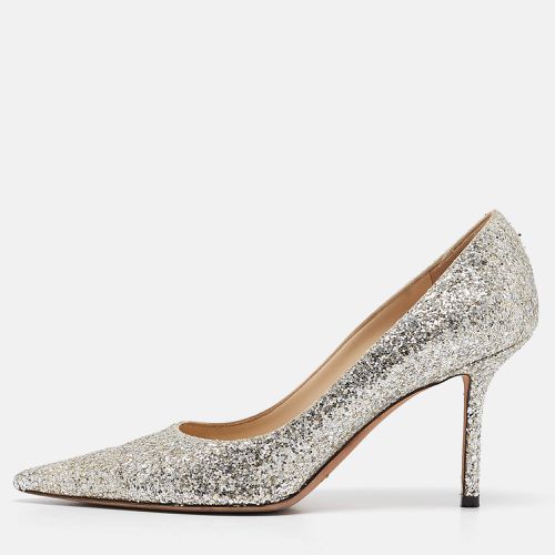 Jimmy Choo Silver Glitter Romy Pumps Size 39.5 - Jimmy Choo - Modalova