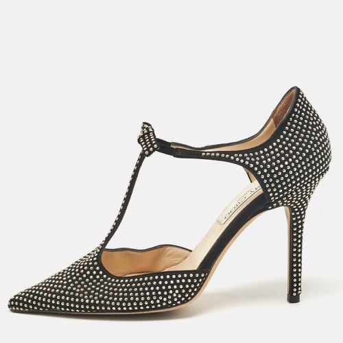 Jimmy Choo Black Studded Suede Talan Bow Pumps Size 37 - Jimmy Choo - Modalova