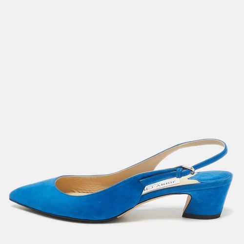 Jimmy Choo Blue Suede Gemma Slingback Pumps Size 36 - Jimmy Choo - Modalova