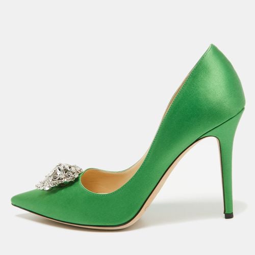 Jimmy Choo Green Satin Manda Pumps Size 39 - Jimmy Choo - Modalova