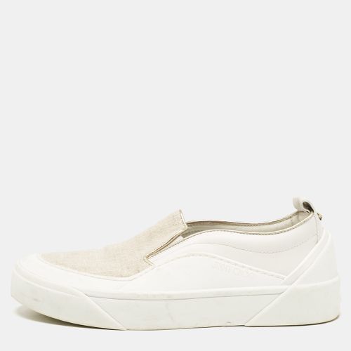 Jimmy Choo White Canvas and Rubber Slip On Sneakers Size 38 - Jimmy Choo - Modalova