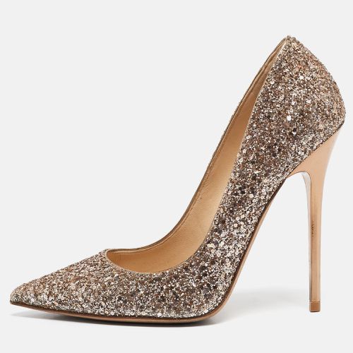 Jimmy Choo Rose Gold Coarse Glitter Romy Pumps Size 36 - Jimmy Choo - Modalova