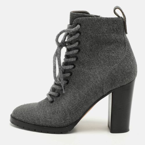 Jimmy Choo Grey Fabric Ankle Length Boots Size 39 - Jimmy Choo - Modalova