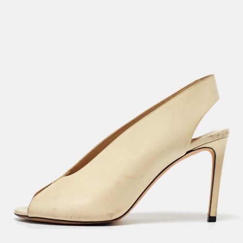 Jimmy Choo Cream Leather Shar Slingback Pumps Size 39 - Jimmy Choo - Modalova