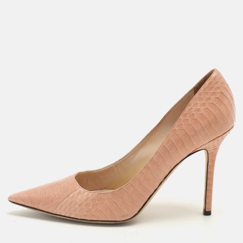 Jimmy Choo Pink Snakeskin Leather Emi Pumps Size 38.5 - Jimmy Choo - Modalova