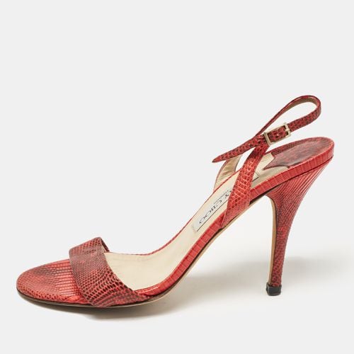 Embossed Lizard Slingback Sandals Size 39 - Jimmy Choo - Modalova