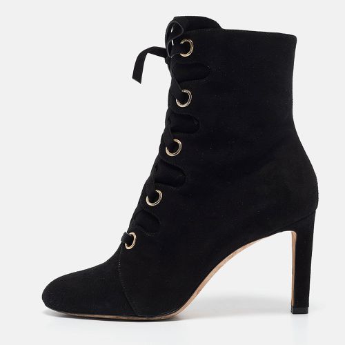 Jimmy Choo Black Suede Blayre 85 Ankle Length Boots 37 - Jimmy Choo - Modalova