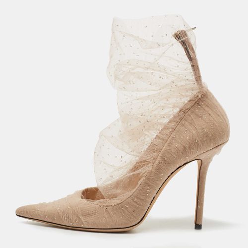 Jimmy Choo Beige Lace and Suede Lavish Pumps Size 39 - Jimmy Choo - Modalova