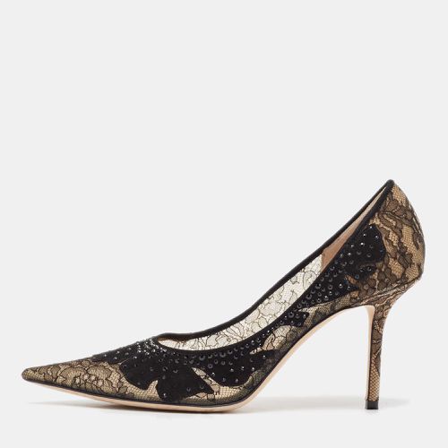 Floral Lace Pointed Toe Pumps Size 40.5 - Jimmy Choo - Modalova