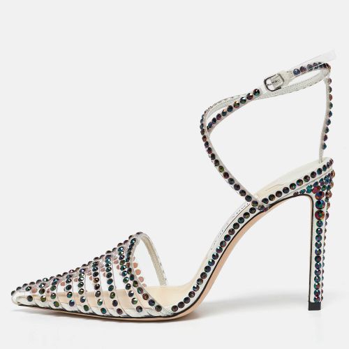 Jimmy Choo Transparent PVC Crystal Embellished Tamai Sandals Size 37.5 - Jimmy Choo - Modalova