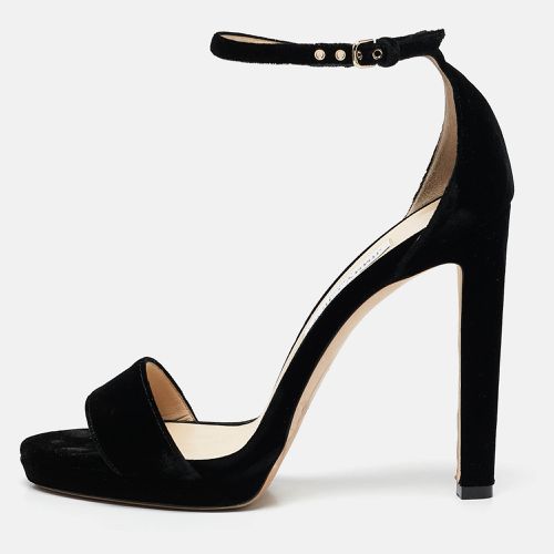 Jimmy Choo Black Velvet Misty Sandals Size 40 - Jimmy Choo - Modalova