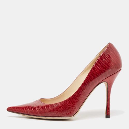 Lizard Embossed Leather Romy Pumps Size 39 - Jimmy Choo - Modalova